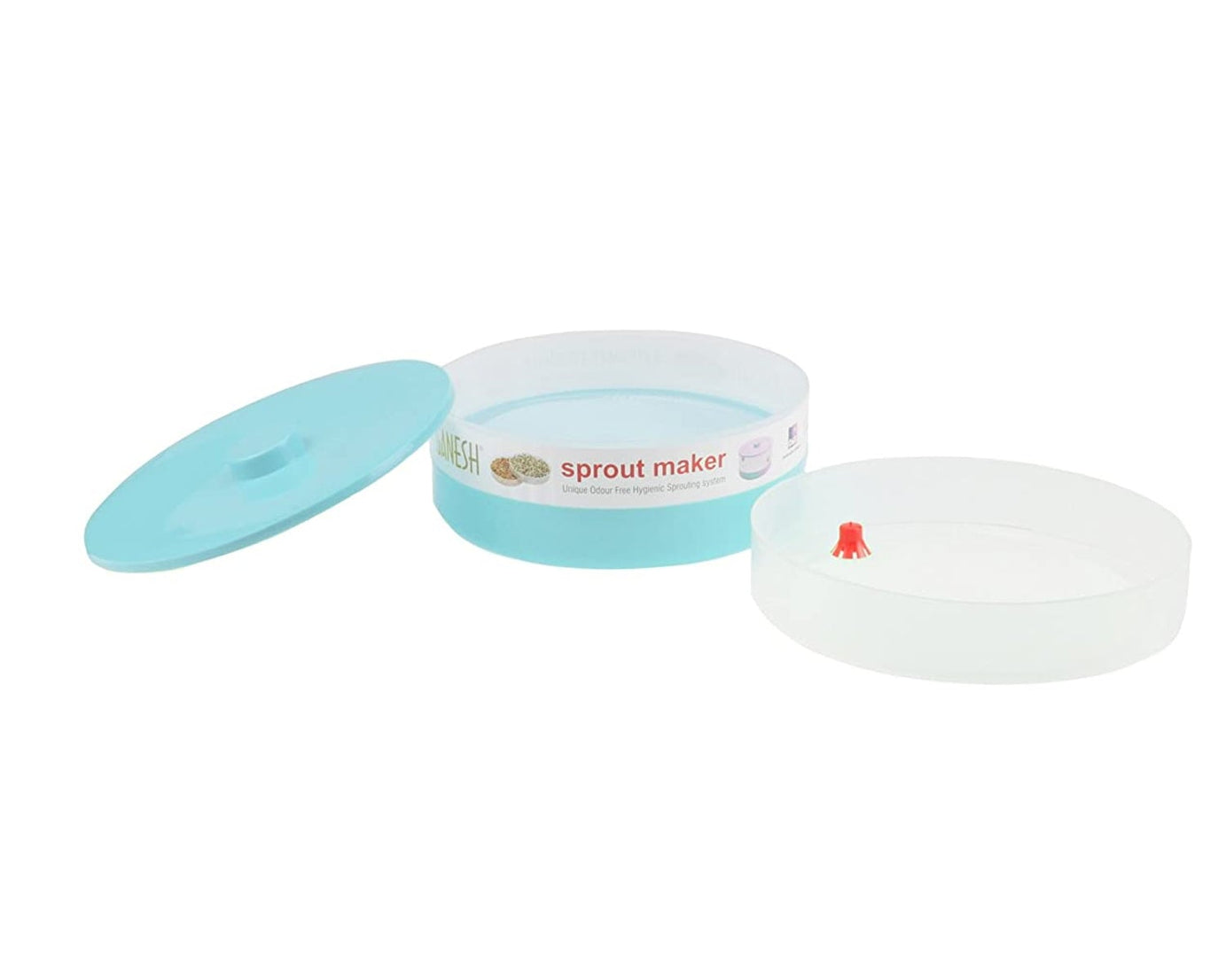 Ganesh bean sprout maker bowl, 1800 ml, multiple angles.