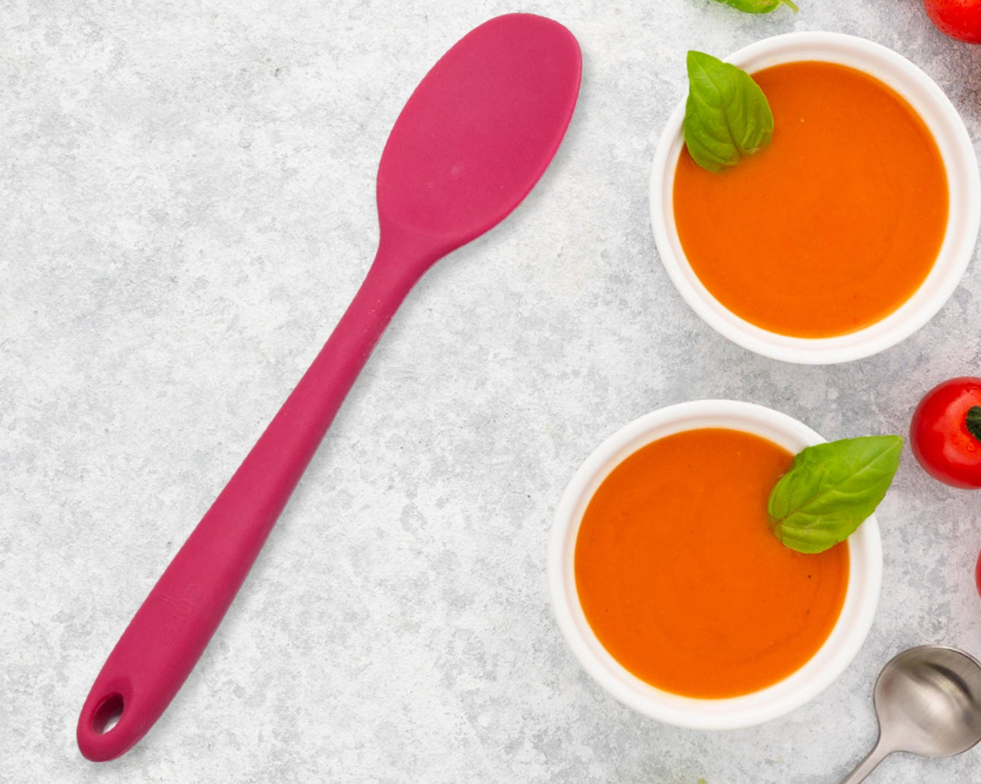 Multipurpose Silicone Spoon, Silicone Basting Spoon Non-Stick Kitchen Utensils Household Gadgets Heat-Resistant Non Stick Spoons Kitchen Cookware Items For Cooking and Baking (6 Pcs Set)