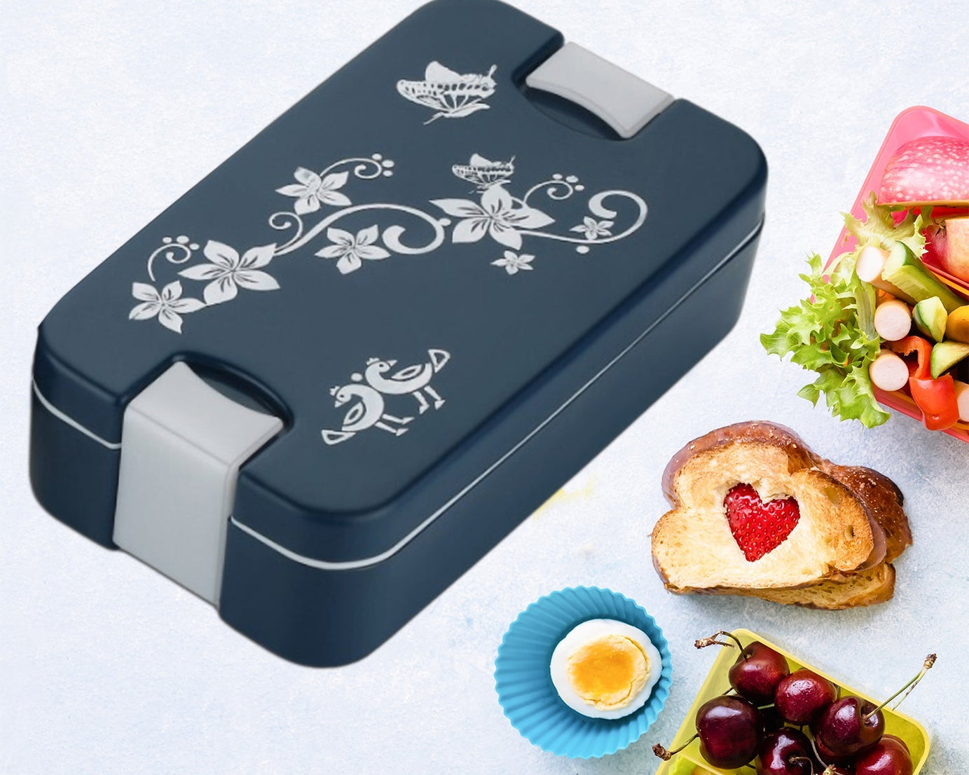 Lunch box with removable compartments