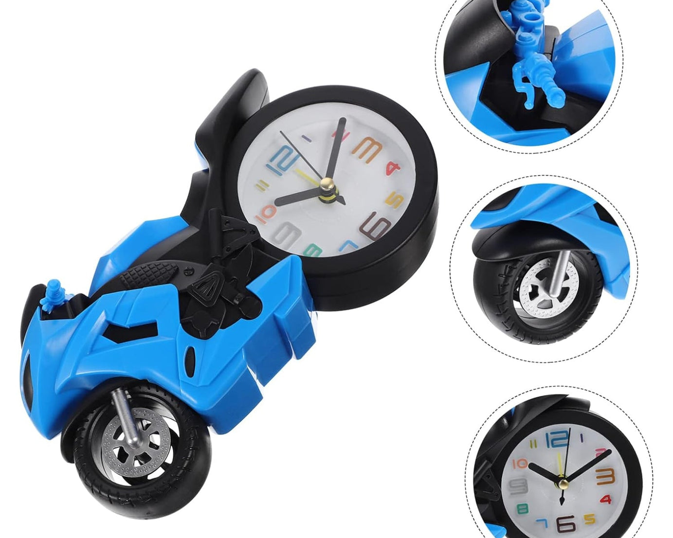 Fashioned Alarm Clock Novelty Retro Motorcycle / Motorbike Engine Style Clocks Alarm Clock Desktop Decoration Kids Gift