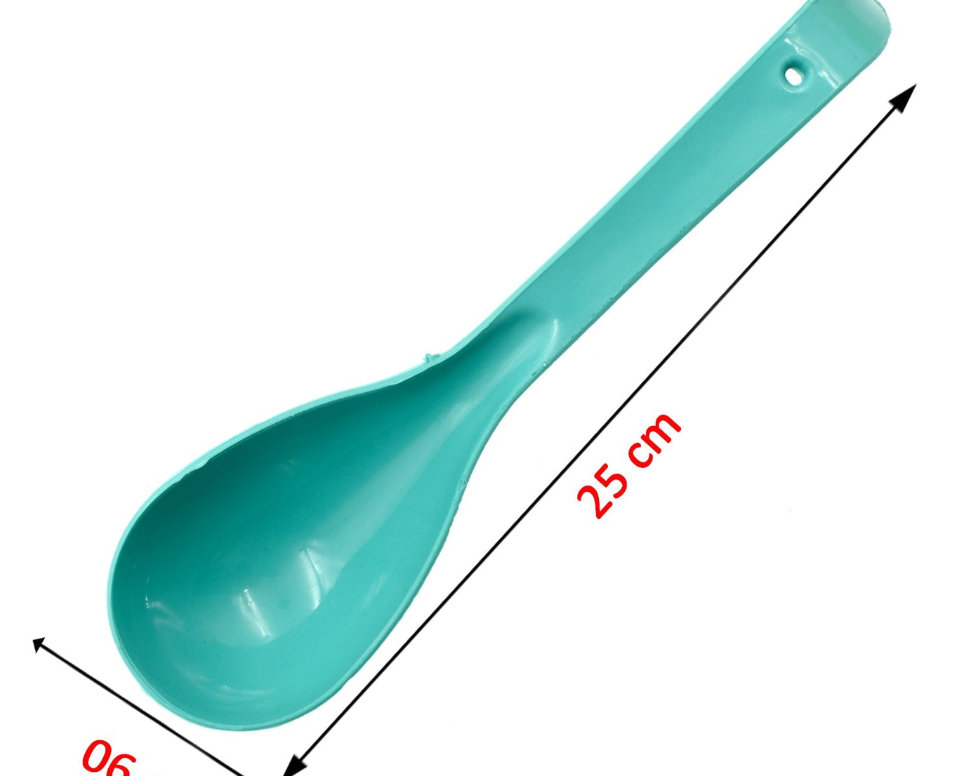Functional plastic spoon.
