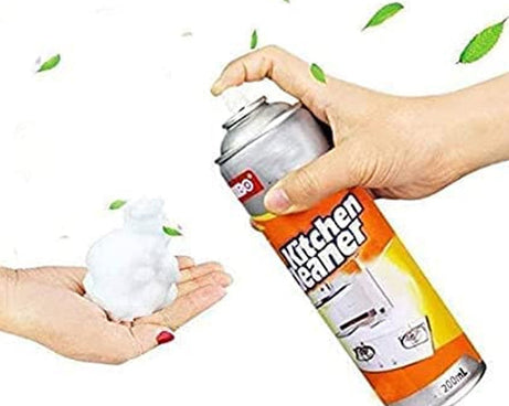 Multipurpose Bubble Foam Cleaner Kitchen Cleaner Spray Oil & Grease Stain Remover Chimney Cleaner Spray Bubble Cleaner All Purpose Foam Degreaser Spray (500 Ml)