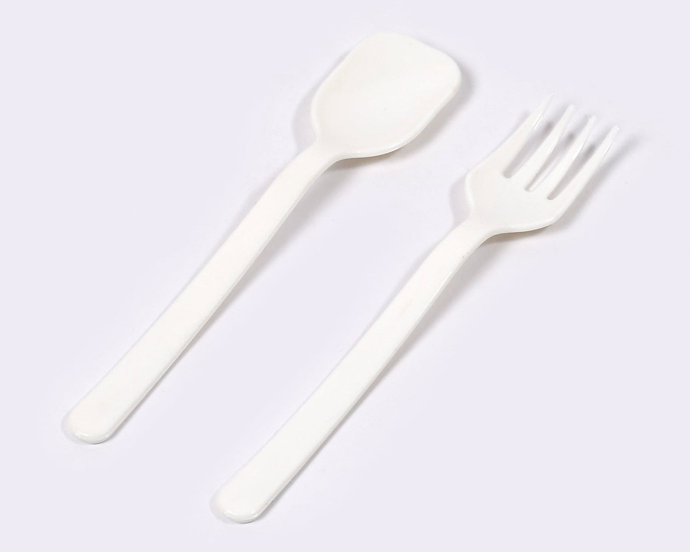 Pack of plastic forks and spoons for events