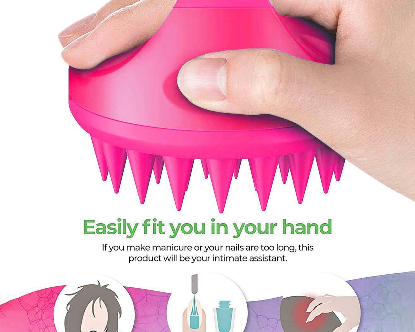 Scalp Massager, Head Massager Comb (1 Pc)