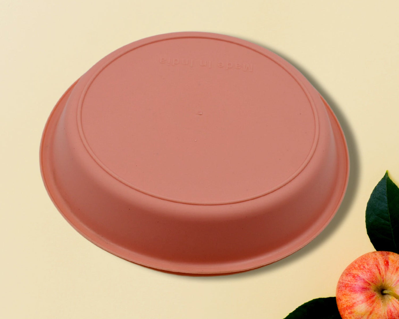 5562 Round Small Plastic Rasmalai / Snacks / Breakfast Plates, Restaurant Serving Trays Home School Coffee Hotel Kitchen Office Reusable Plates for Outdoor, Camping, BPA-free (3 Pcs Set)