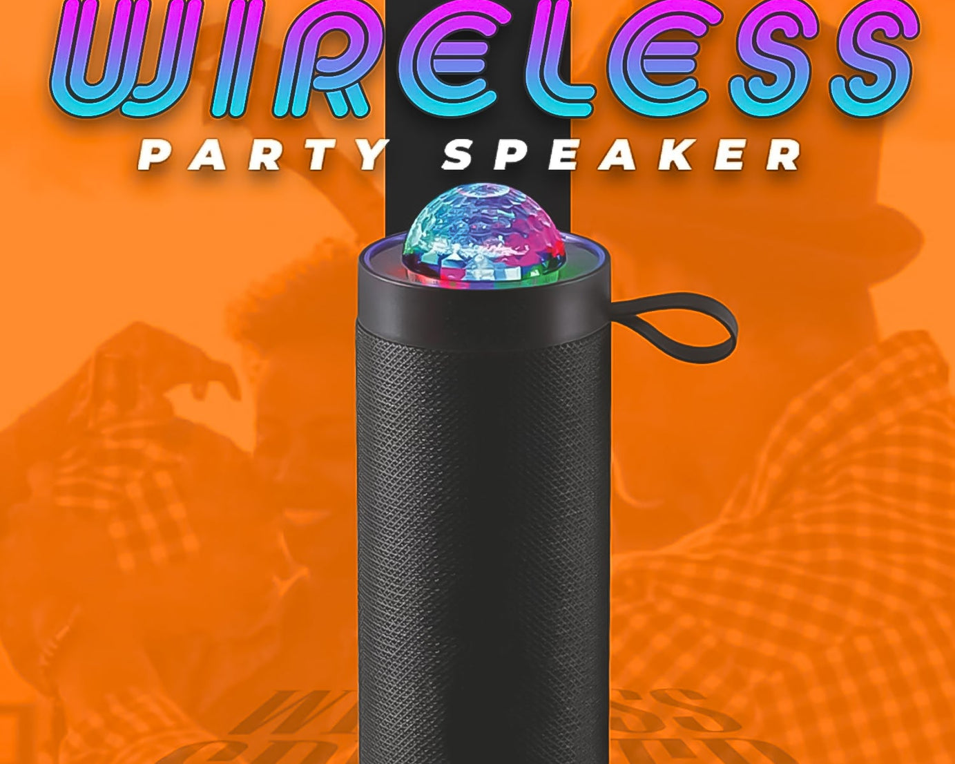 3D Disco Light Sound Bluetooth Speaker (1 Pc)