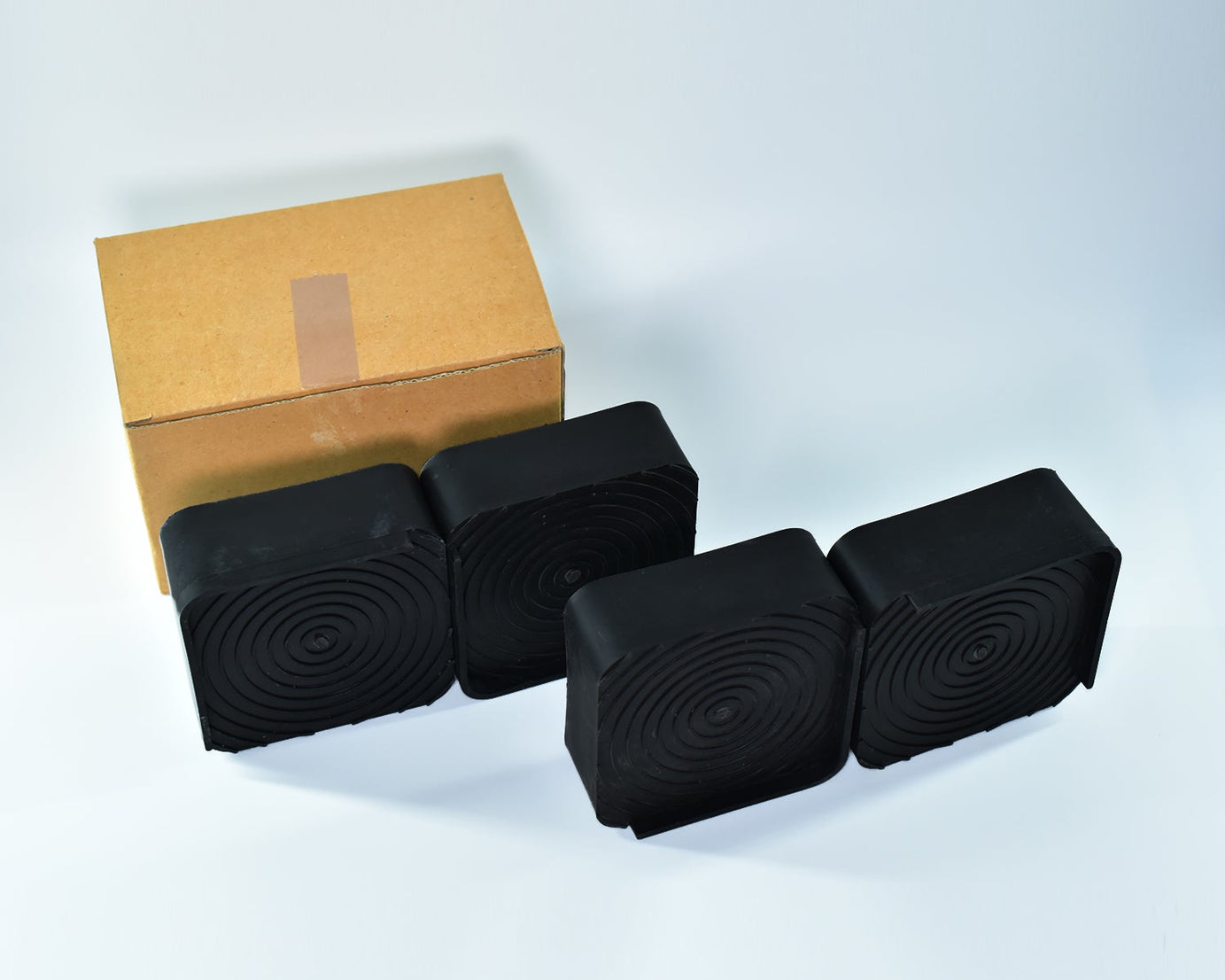 Four square base stands for furniture support, ideal for tables and other items.