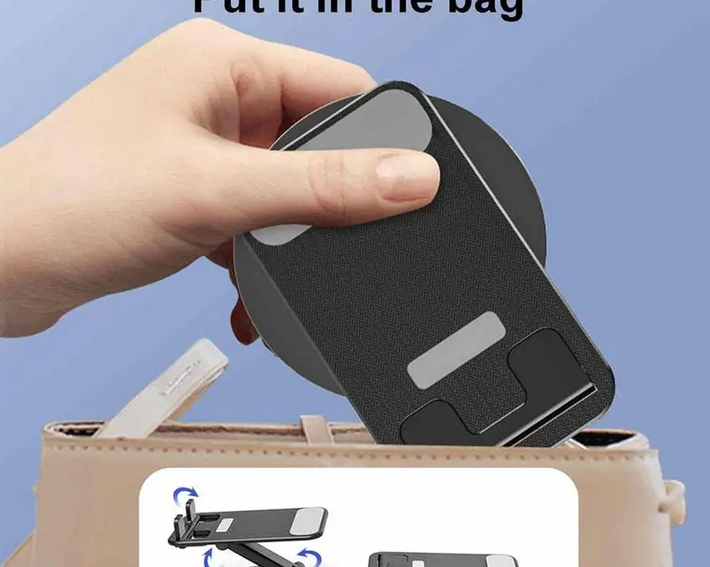 Mobile Holder Rotating Foldable Stand Height Angle Adjustable Phone Holder Stand Portable Mobile Stand for Desk with All Mobile Phones (1 Pc)