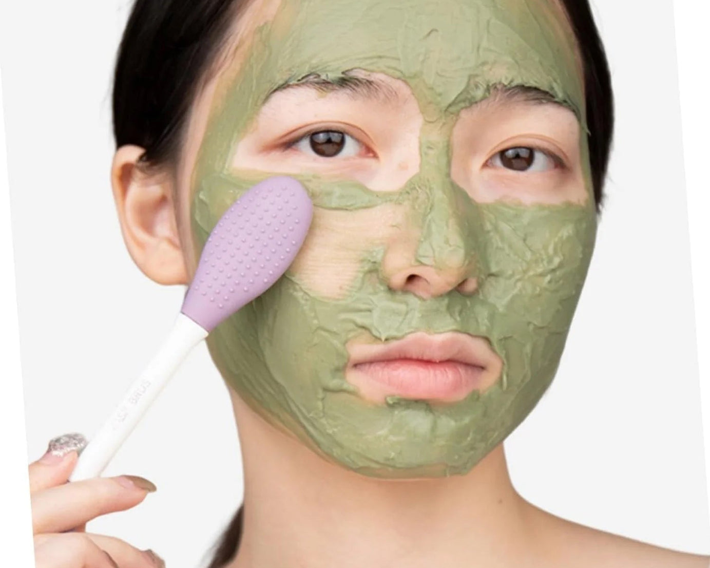 2 In 1 Double-headed Silicone Face Mask Brush (1 Pc)