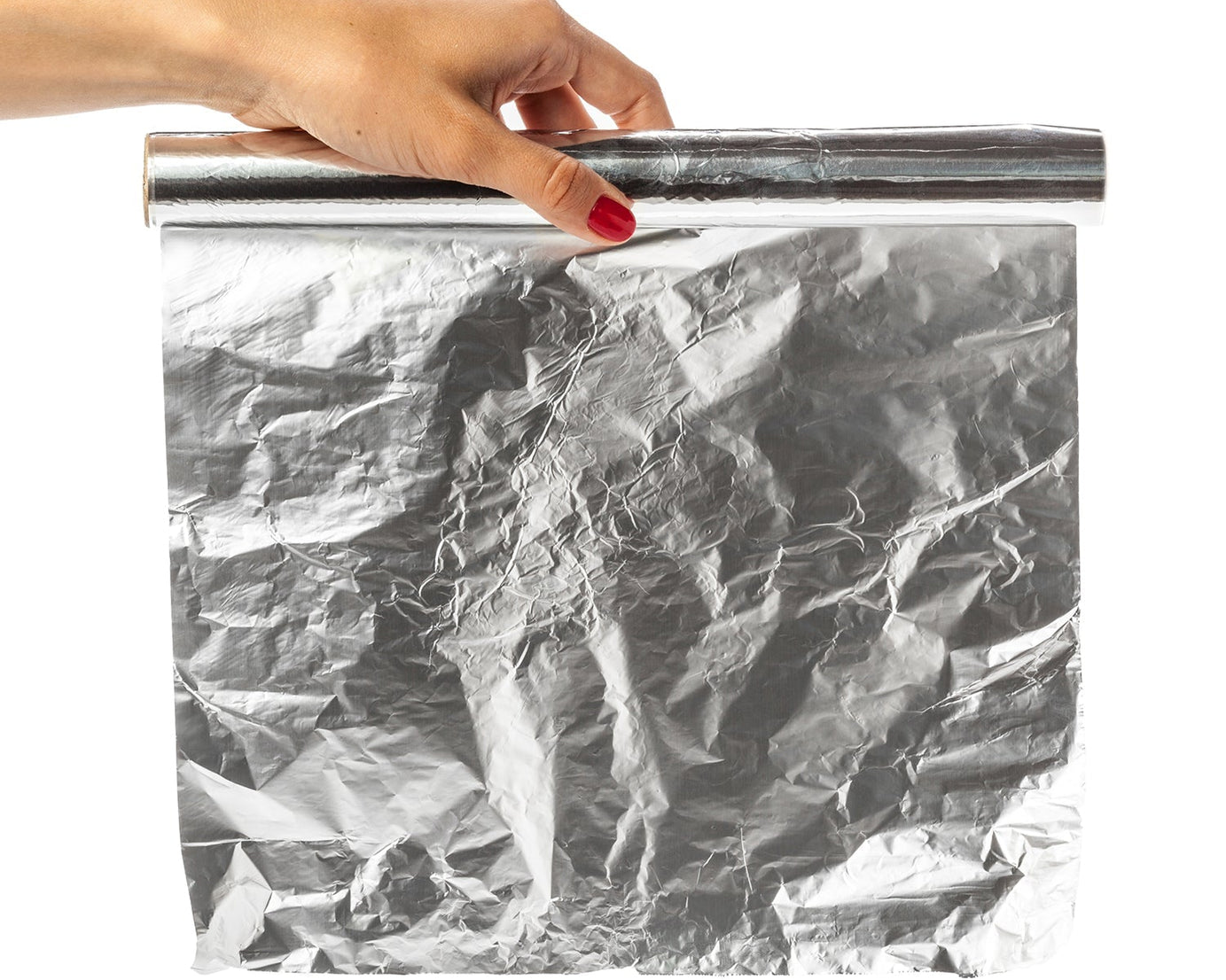 Aluminum foil sheet, heavy duty, non-stick surface
