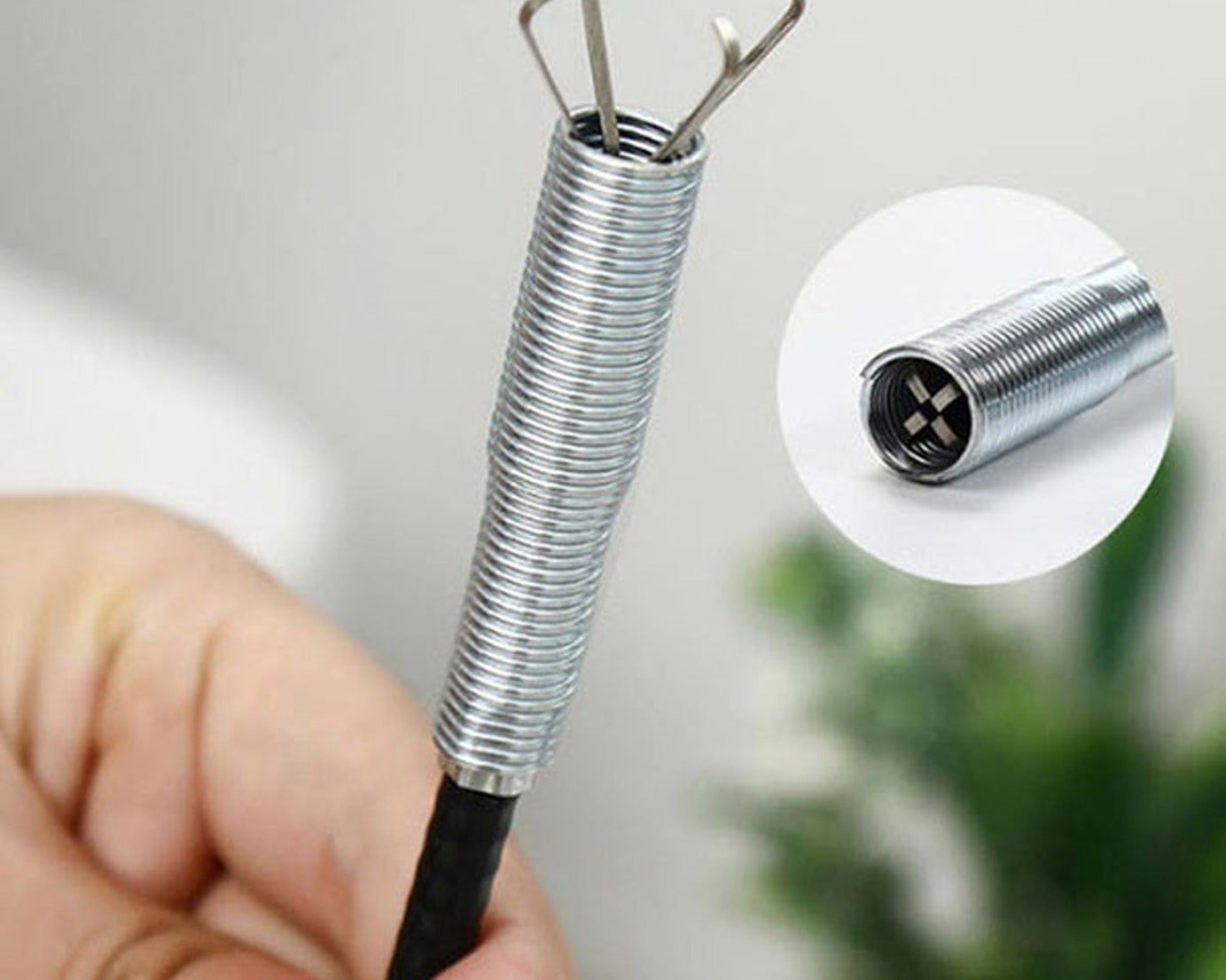 Drain Block Remover (90cm): Cleaning Tool for Pipes, Clogged Drains