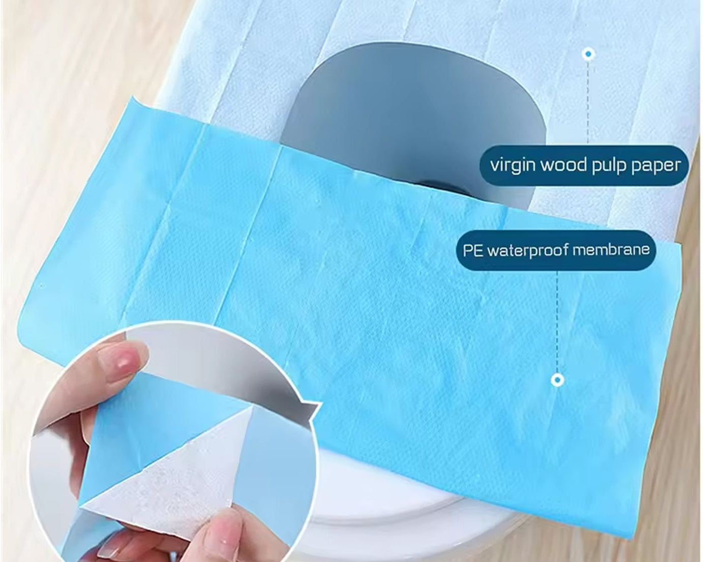 10 Pcs Set Of Disposable Toilet Seat Covers