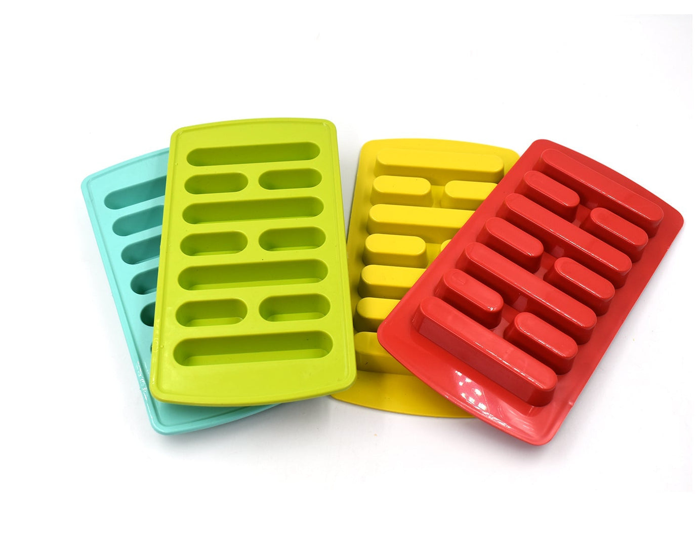 4 Pc Fancy Ice Tray used widely in all kinds of household places while making ices and all purposes.