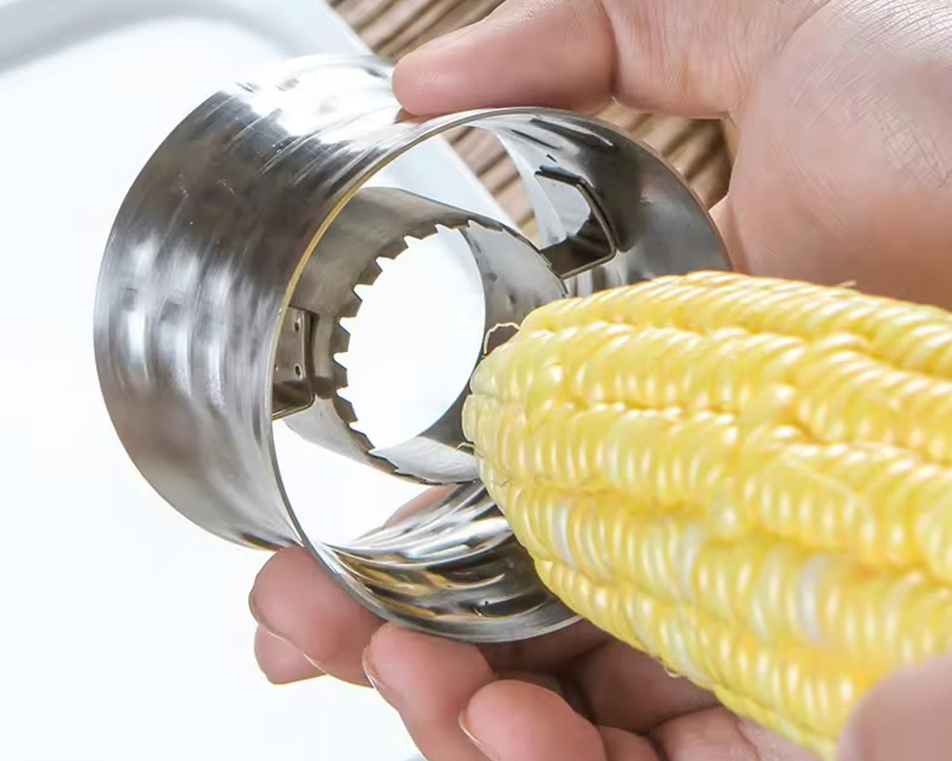 Corn Cutter Stainless Steel Stripping Kernels Remover (1 Pc)