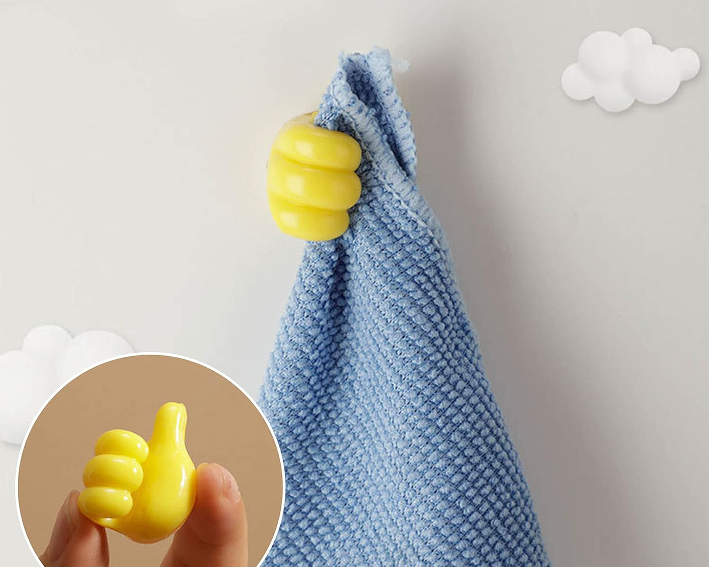 Thumb Cable Clips,Cord Holder Multi-Functional Wall Hooks Cable Organizer Cable Management for Desk Home Office Car Multi Color (Pack Of 10)