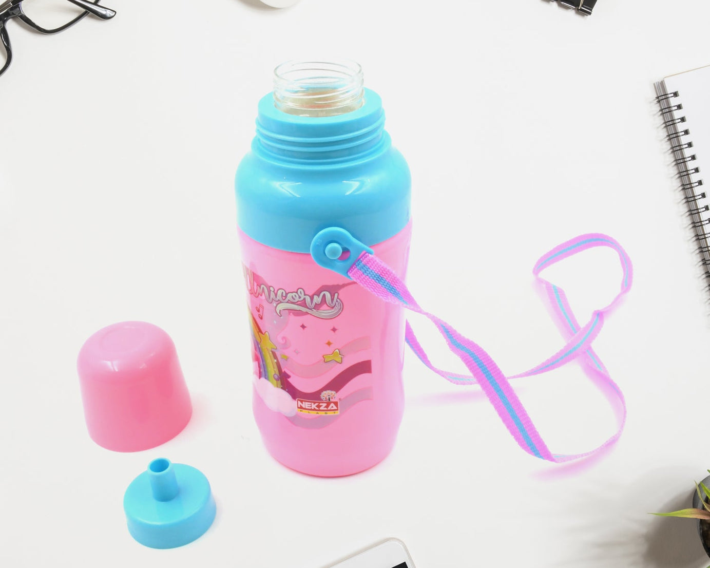 500ml Insulated Sports Water Bottle with Dori & Straw: Leakproof, BPA-Free, Kids