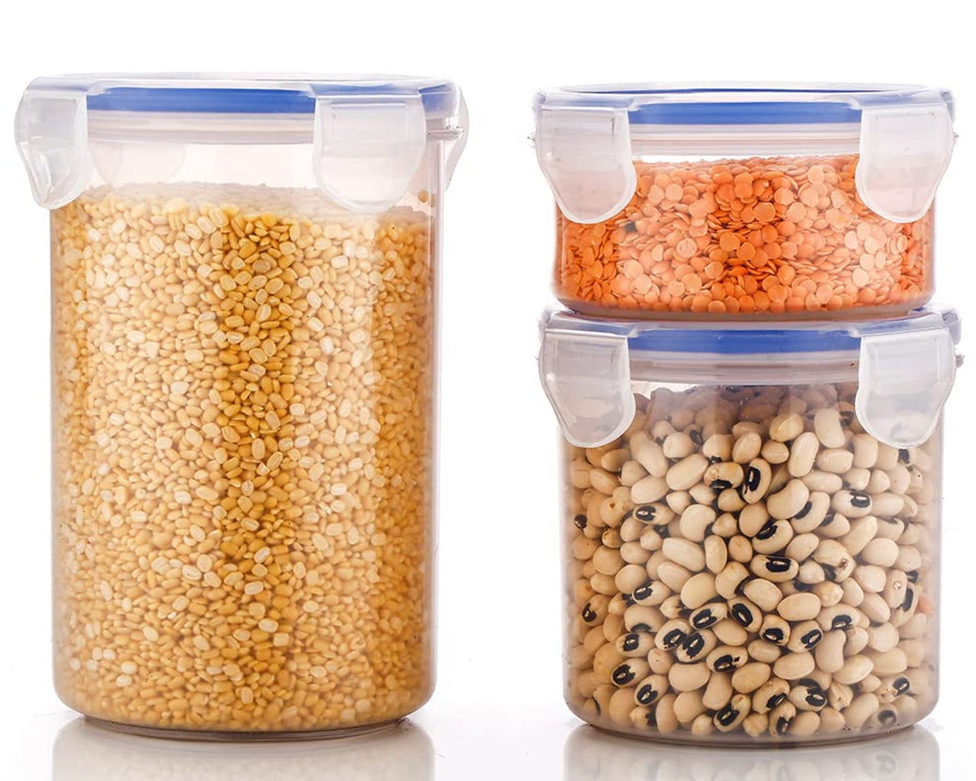 Leakproof & Airtight: 3 Pc Round Food Storage Set (500ml-1500ml)