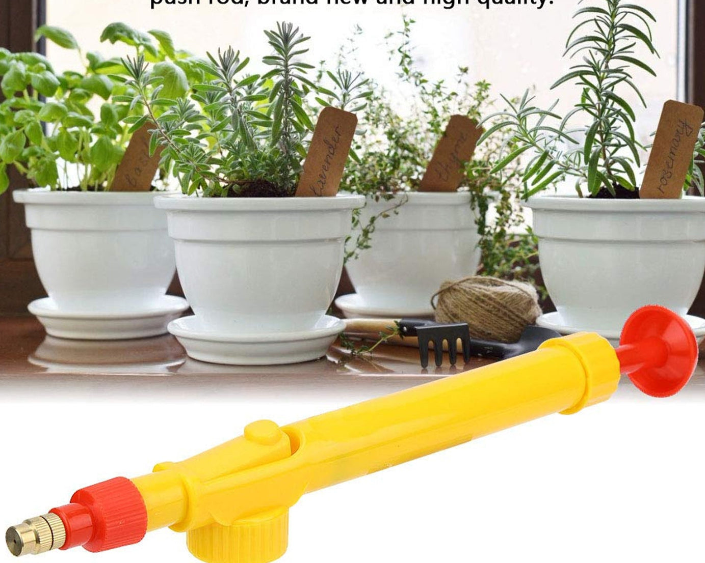 Water Bottle Spray Gun Nozzle Manual Adjustable Water Pump Garden & Washing Hand Held Sprayer, Watering Can Sprayer Pressure Nozzle Irrigation Tool and Pump for Efficient Care - Boost Your Gardening Experience (1 Pc)