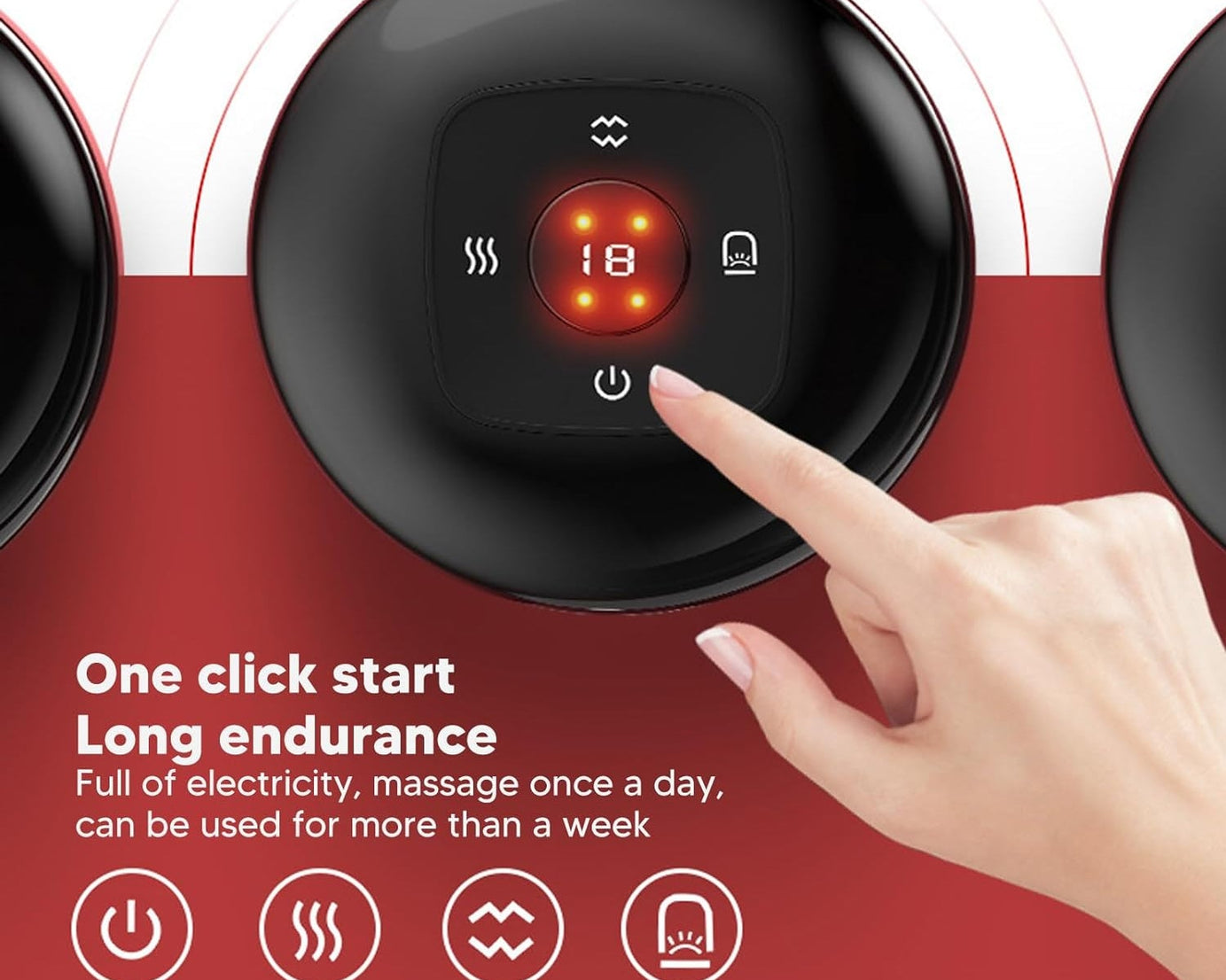 12625 Electric Intelligent Breathing Cupping Massage Instrument The Smart Cupping Therapy Set's Massager for Muscle and Joint Pain Cellulite Massage Back Pain Relief for Back Shoulder Leg (1 Pc)