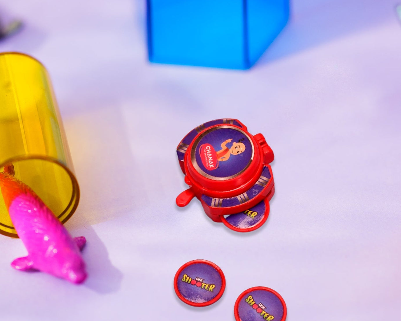 Flying disc game for kids' indoor and outdoor fun.