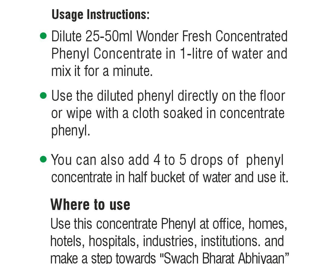 Cleaner liquid for mopping, provides disinfectant and insect repellent action