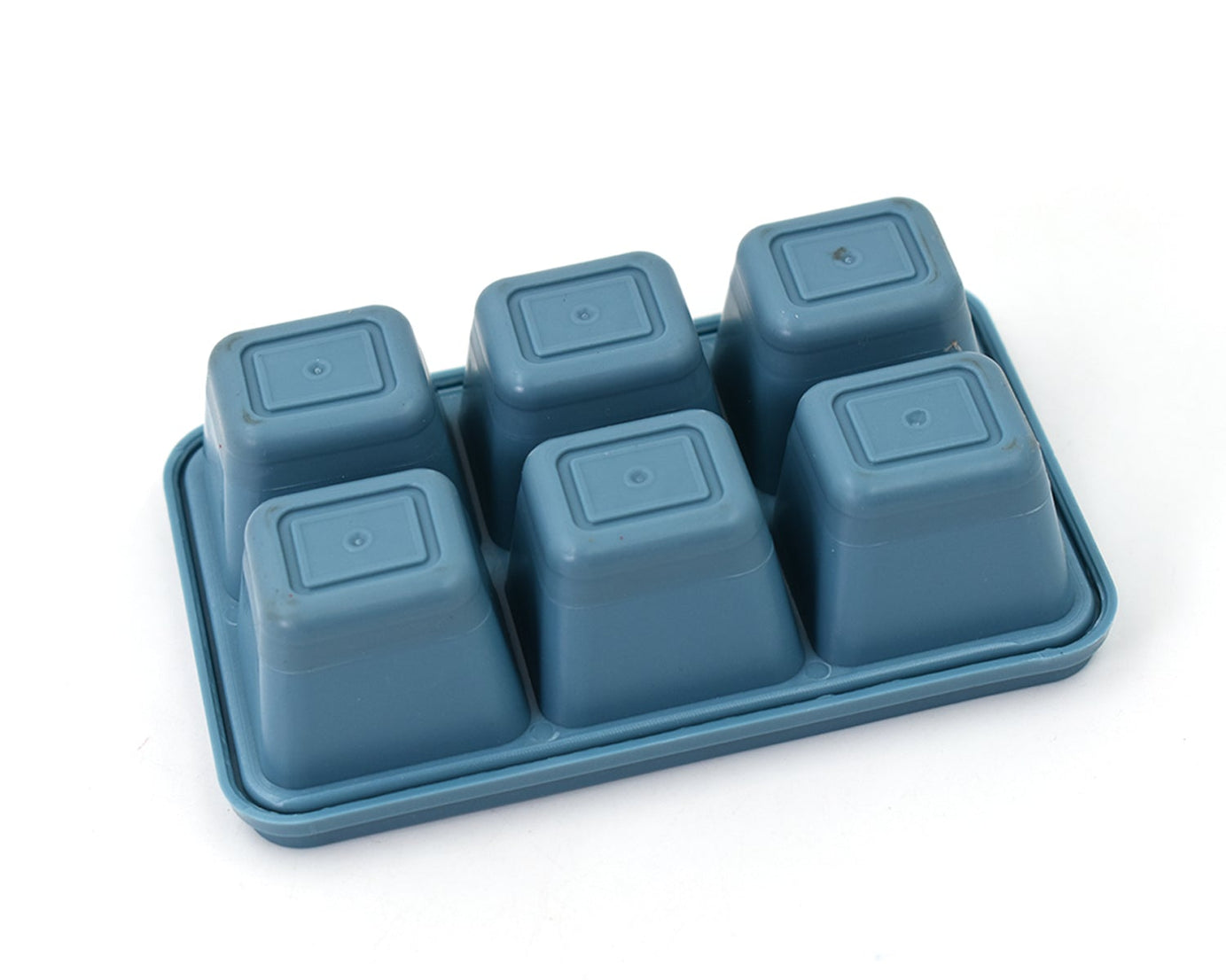 8242 6 Grid Silicone Ice Tray Used In All Kinds Of Places Like Household Kitchens For Making Ice From Water And Various Things And All With Color Box (1 Pc)