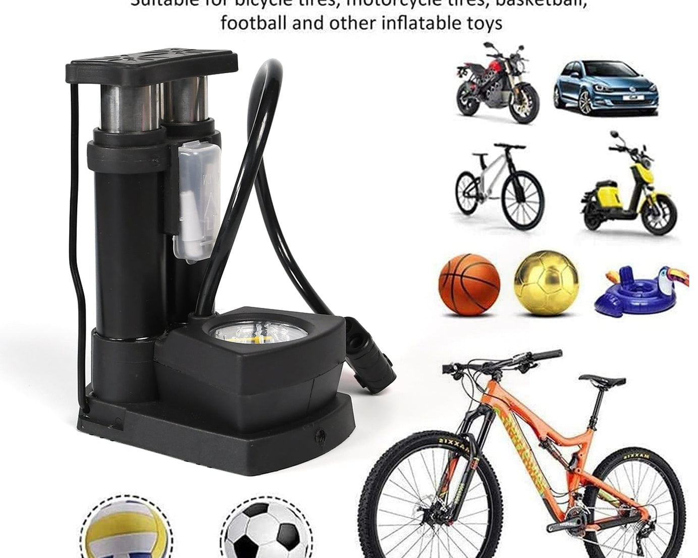 Portable bike pump