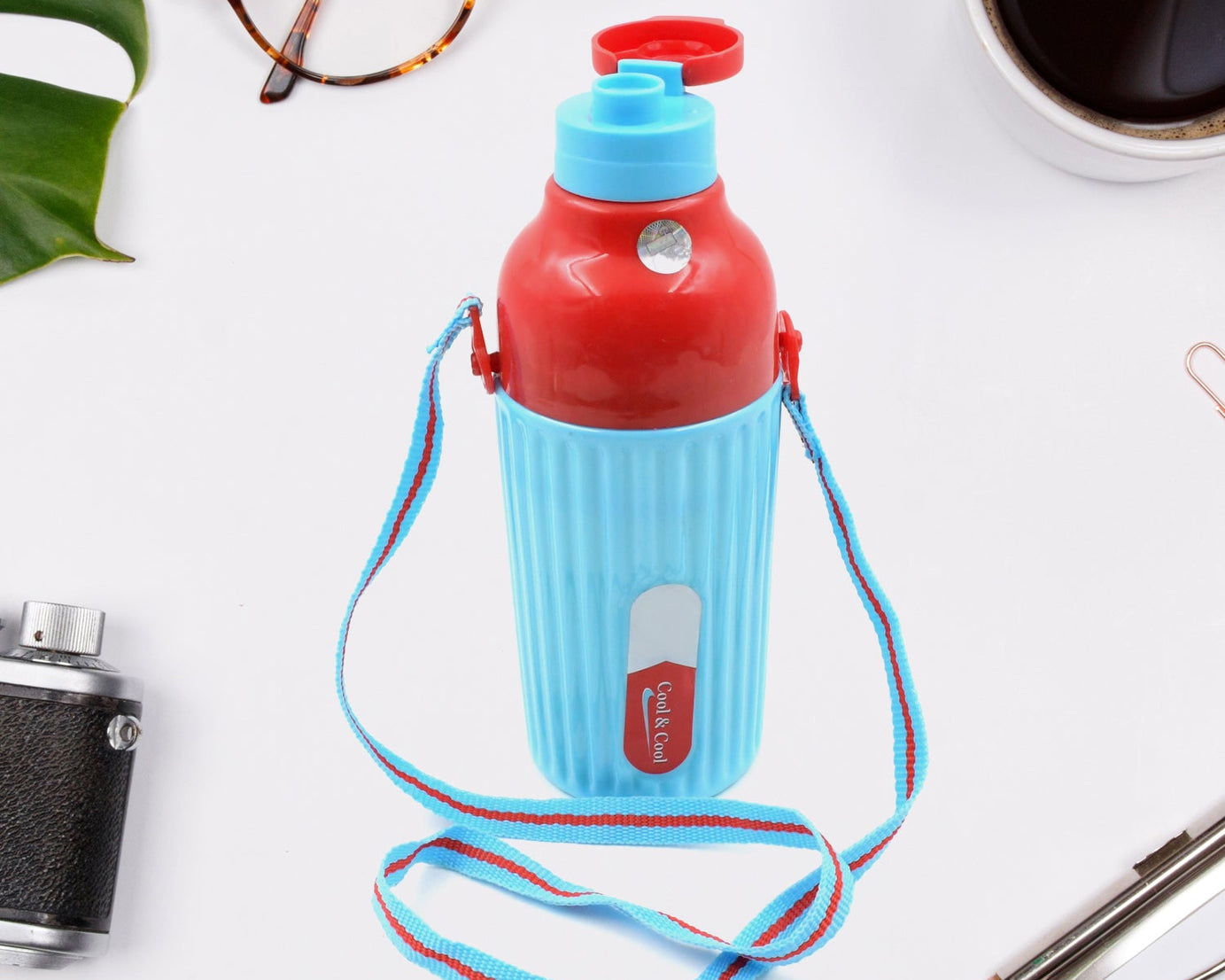 Plastic Sports Insulated Water Bottle with Dori Easy to Carry High Quality Water Bottle, BPA-Free & Leak-Proof! for Kids' School, For Fridge, Office, Sports, School, Gym, Yoga (1 Pc / 500ML)