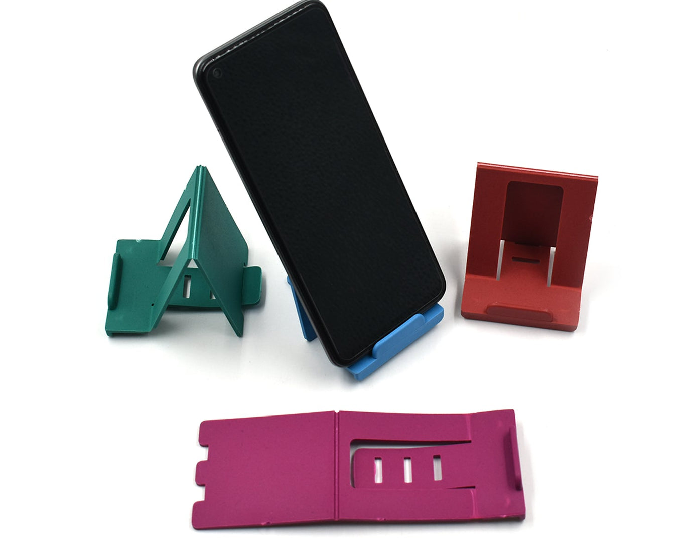 Adjustable mobile stand for holding phones in households and offices.