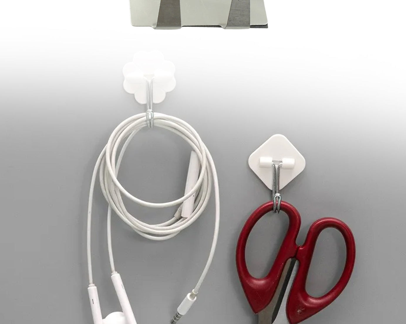 Self-Adhesive Wall Hooks (6 Pcs): Stainless Steel, Multipurpose for Home