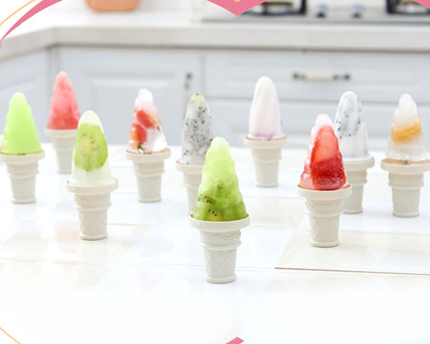 6 Pc ice candy maker Ice Cream Mold used for making ice-creams in all kinds of places including restaurants and ice-cream parlours etc.