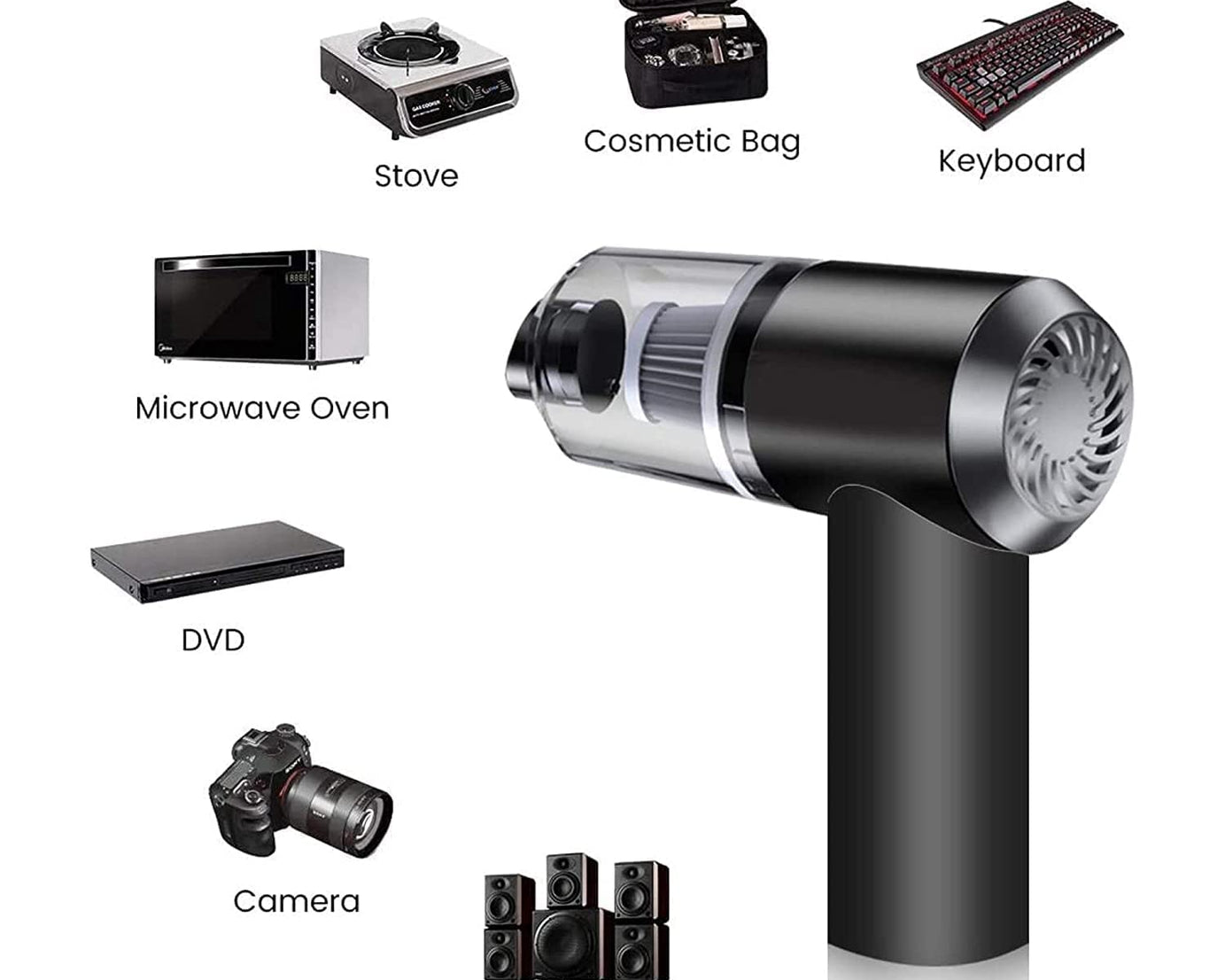 Vacuum Cleaner Dust Collection  2 in 1 Car Vacuum Cleaner 120W High-Power Handheld Wireless Vacuum Cleaner Home Car Dual-use Portable USB Rechargeable