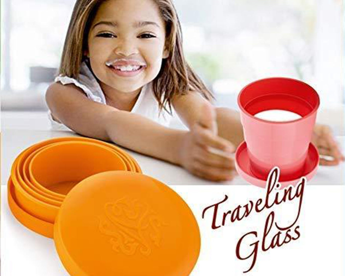 Pocket-sized foldable glass for outdoor use