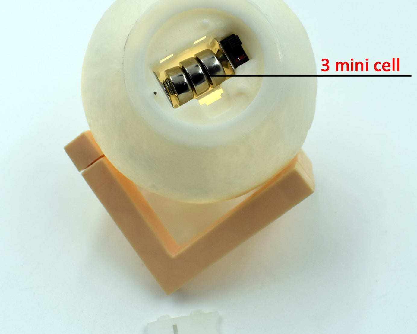 Touch-controlled 3D moon lamp with adjustable brightness