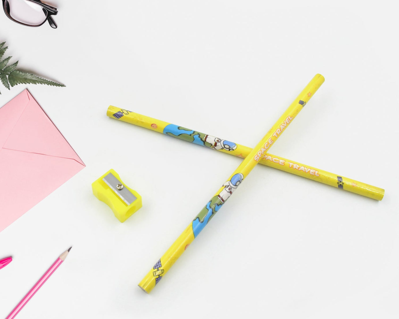 Wooden Pencil Set (5 Pc): School Supplies, Stationery Set for Kids