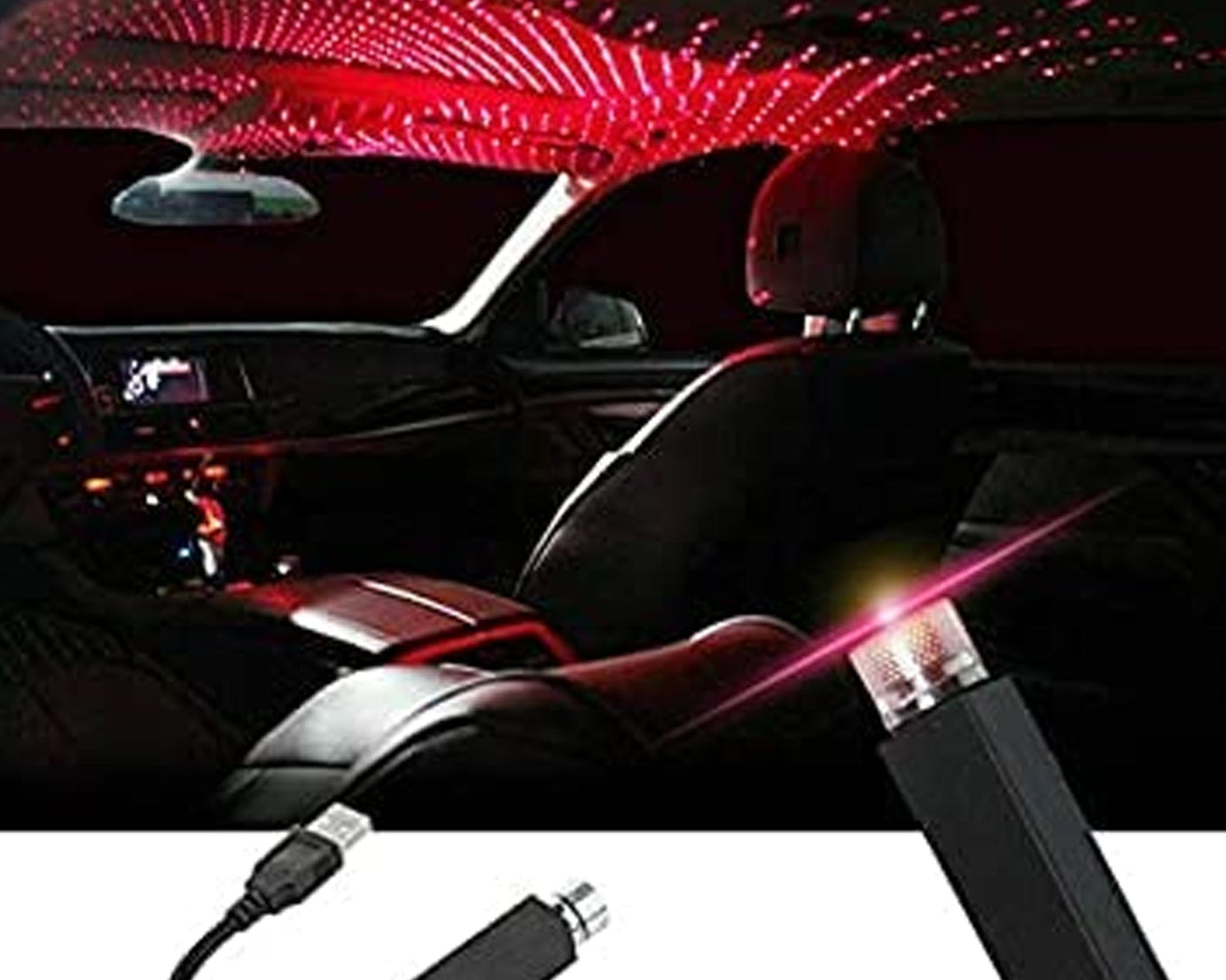 USB star projector night light for bedroom and parties
