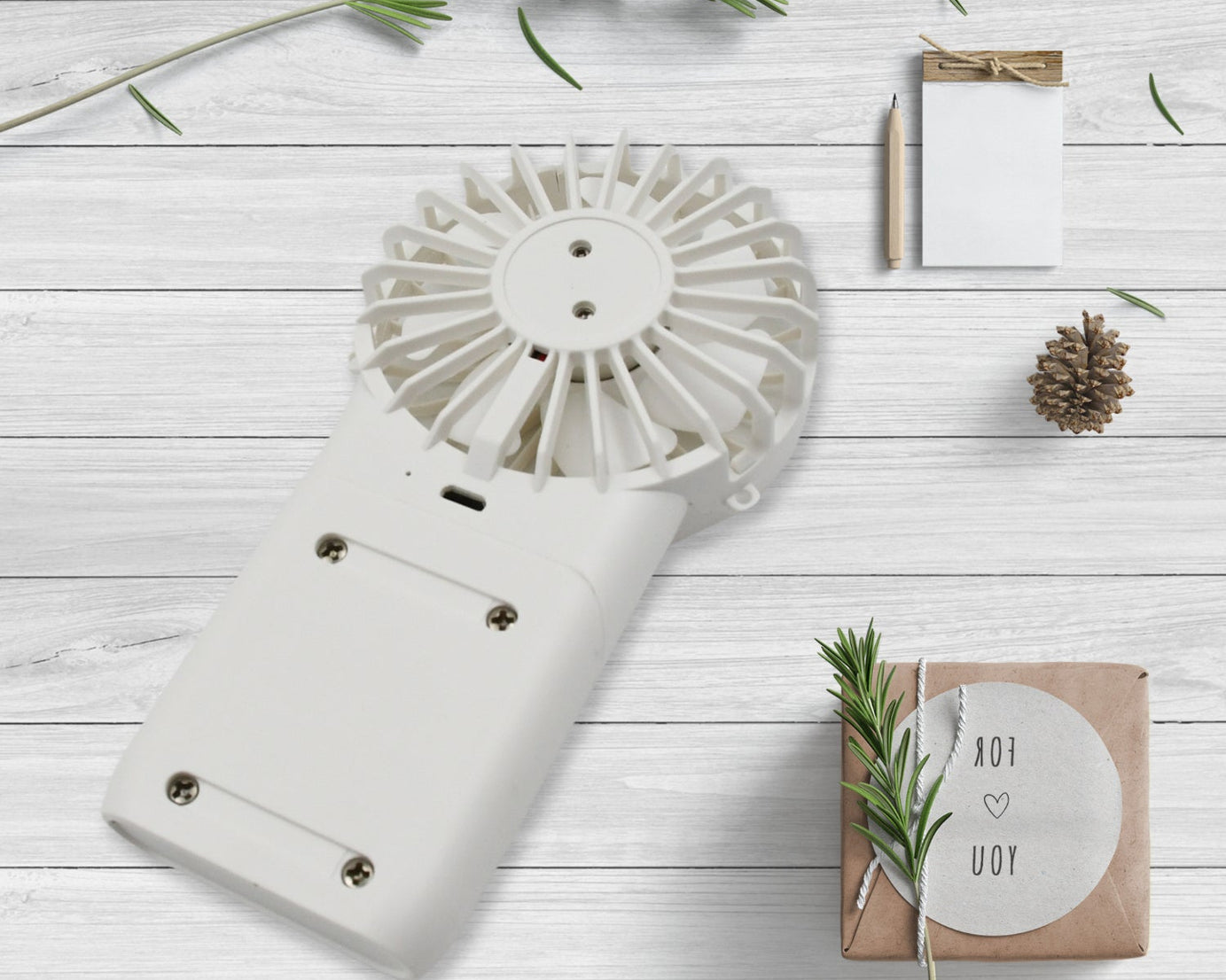 Portable Small Electric Fan, Handheld Fan With 3 Modes USB Rechargeable Mini Student Handheld Class Personal Fan (1 Pc)