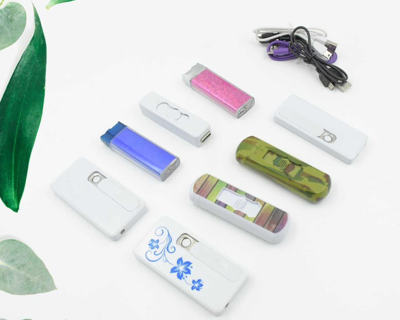 Stylish Electric USB Lighter for Men & Women (Rechargeable, Windproof)