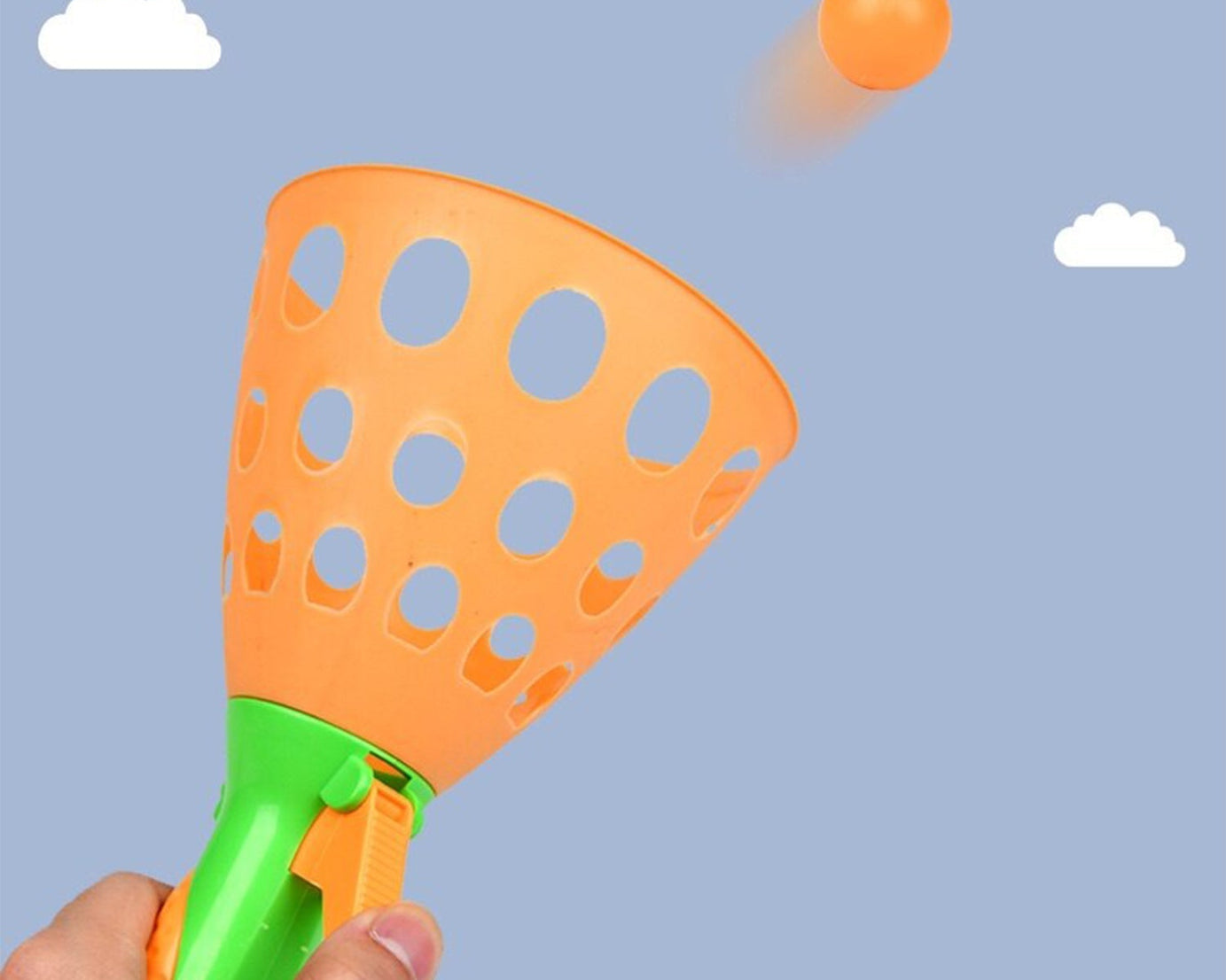 Entertaining catapult butt ball toy for kids' outdoor fun and games