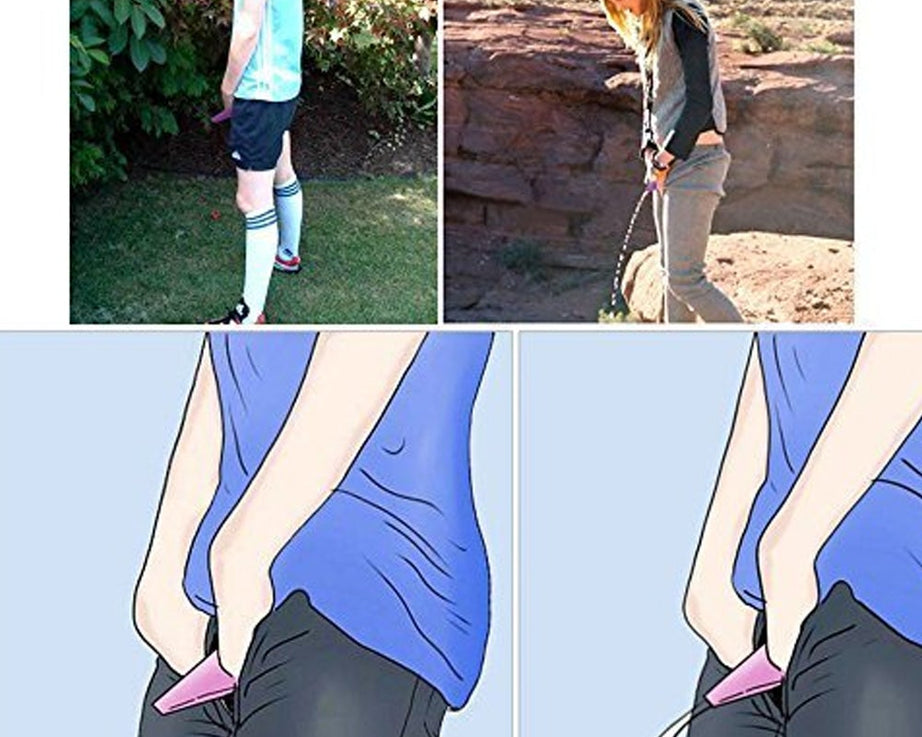 Stand pee funnel for women with a discreet and portable design