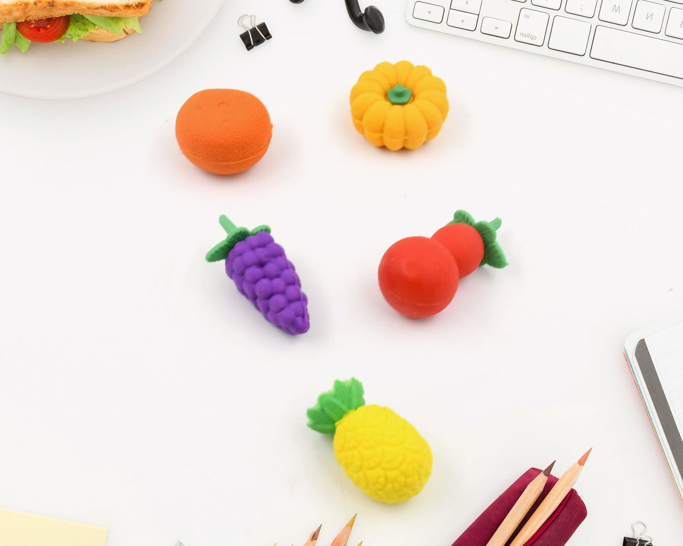 3D Mix Design Fancy & Stylish Colorful Erasers, Mini Eraser Creative Cute Novelty Eraser for Children Different Designs Eraser Set for Return Gift, Birthday Party, School Prize (1 Set)