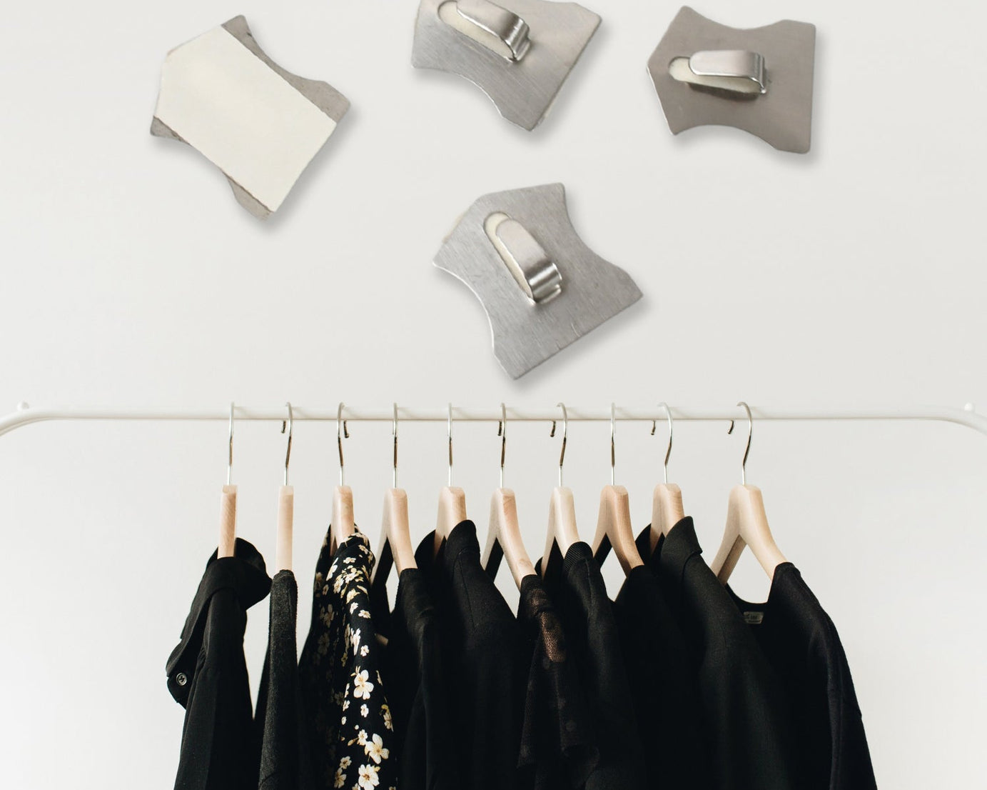 Self- Adhesive Hooks, Heavy Duty Wall Hooks Hangers Stainless Steel Waterproof Sticky Hooks for Hanging Robe Coat Towel Kitchen Bathroom and.