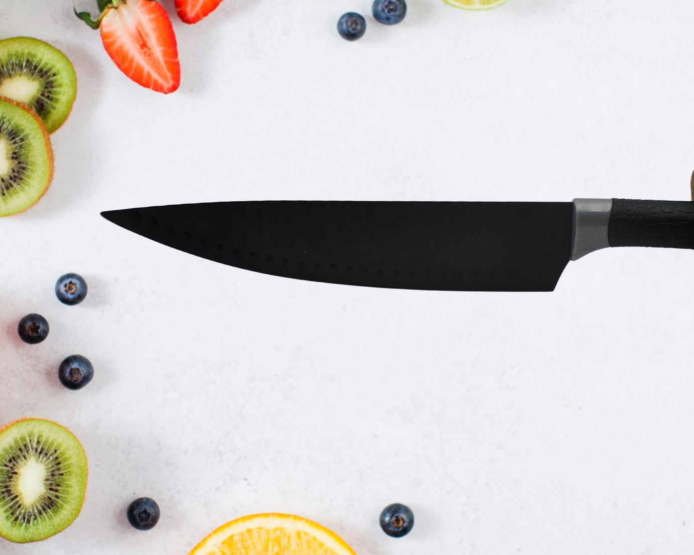 5629 6 Pieces Professional Kitchen Knife Set, Meat Knife, Chef's Knife with Non-Slip Handle for Home, Kitchen and Restaurant with Chef Peeler and Scissor (Stainless Steel / 6 Pcs Set)