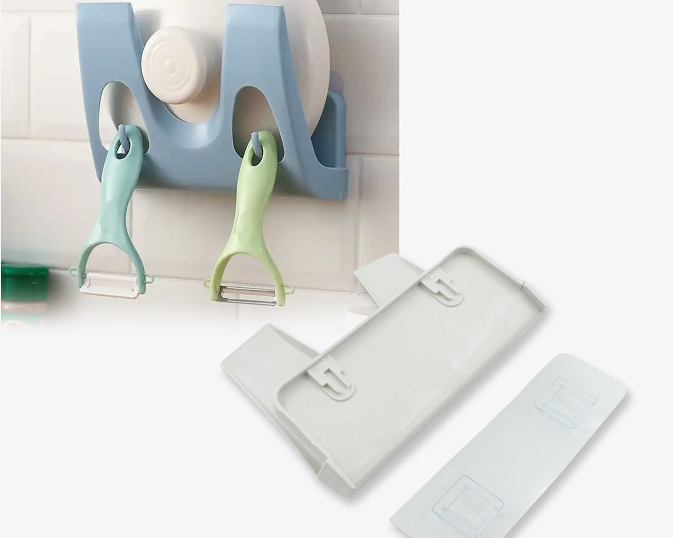 Multifunction Kitchen Rack: Plate, Dish Rack, Pot Lid Holder (Wall Mounted)