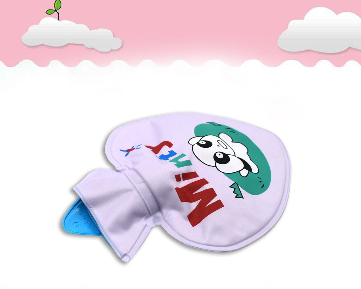 Bottle bag for hot water, helps with aches