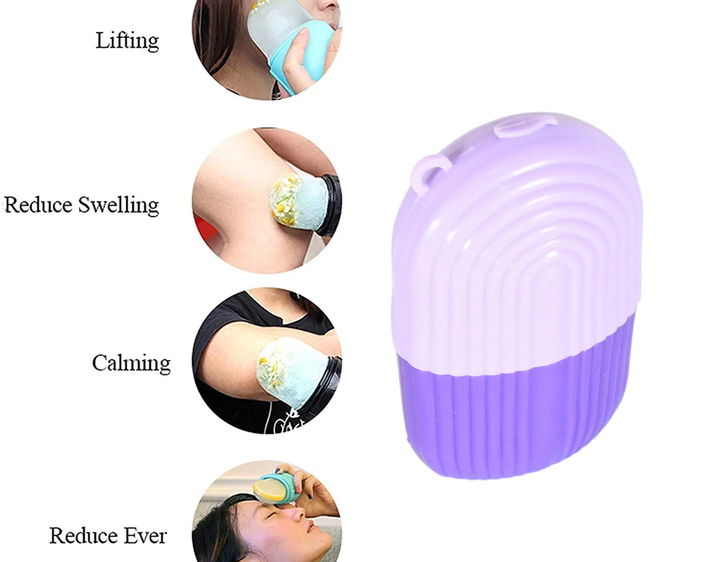 BEAUTY ICE ROLLER FOR FACE MASSAGER & EYE REUSABLE FACE ROLLERS FACIAL ROLLER ( Purple Color)
