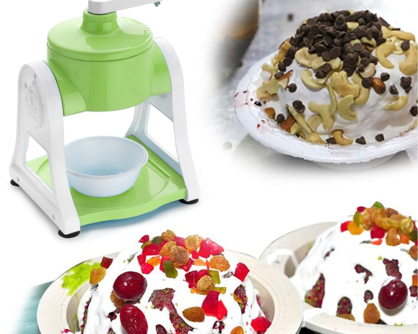 0130A Ice Gola Maker Ice Snow Maker Machine | Ice Crusher | Indoor Outdoor Manual With Steel Blade & Antislip Grip