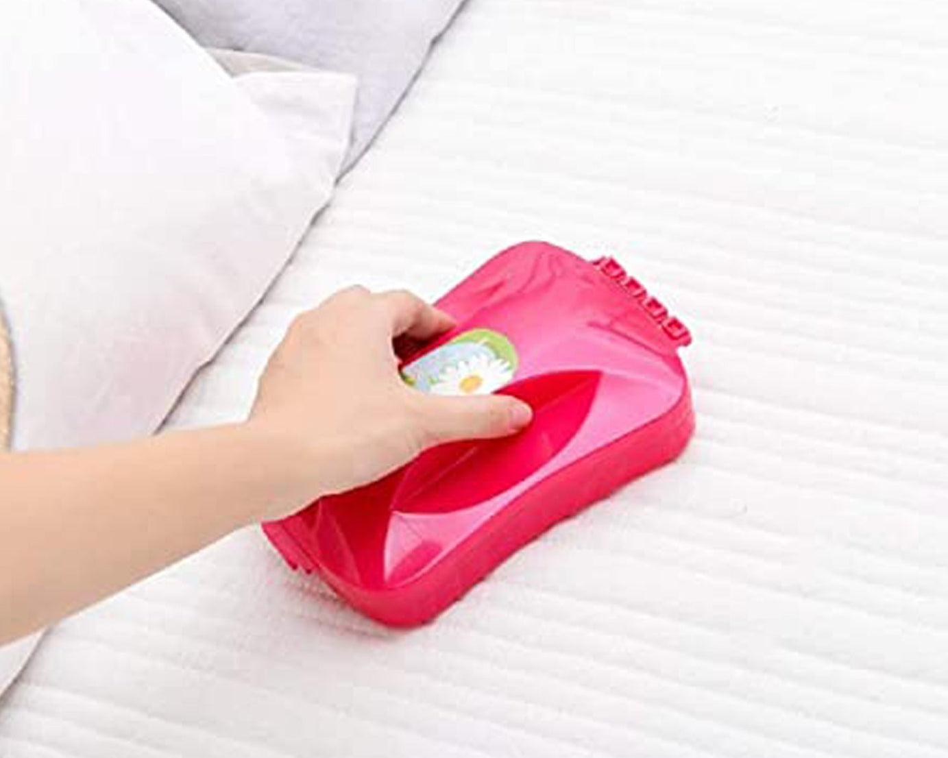 Handheld roller brush for carpets with crumb catcher