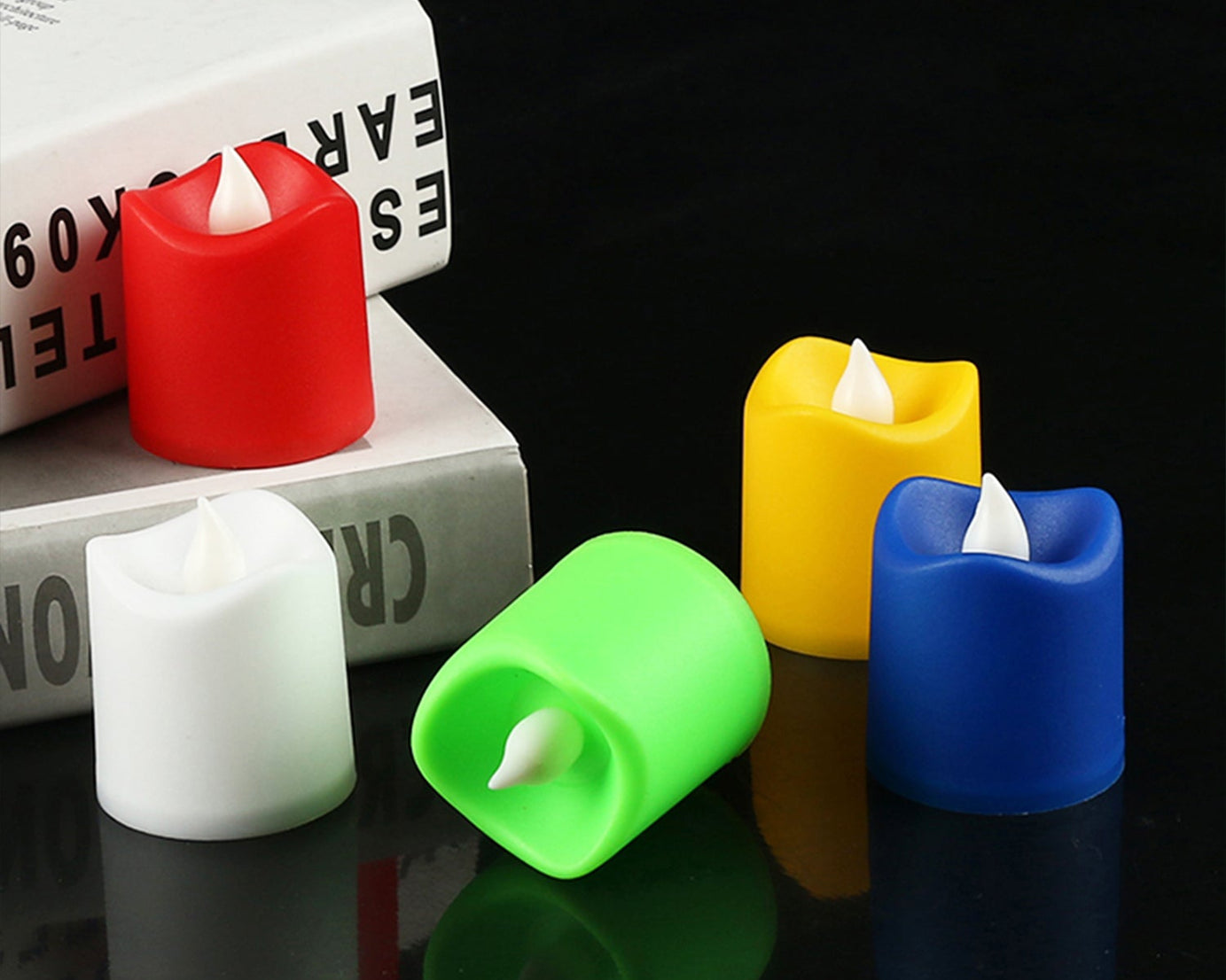 Festive Lighting for Any Occasion: 24 Pack LED Tealight Candles (Multicolor)