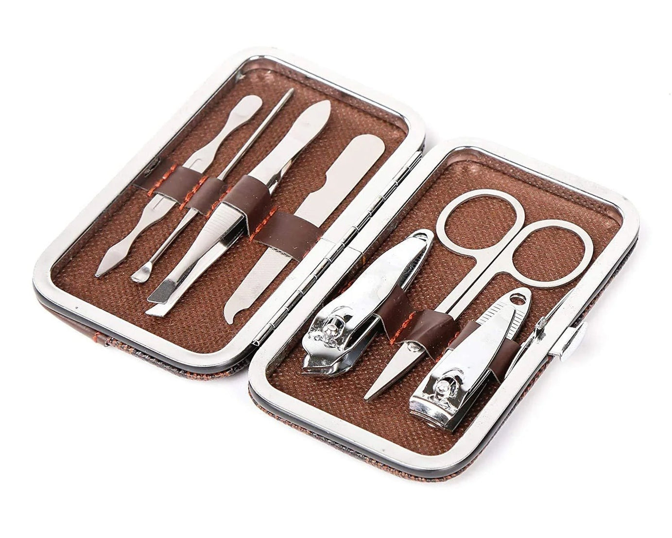 Manicure and pedicure kit with 7 essential tools
